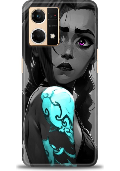 Oppo Reno 7 Kılıf Hd Baskılı Kılıf + Seramik Tam Kaplayan Ekran Koruyucu 279