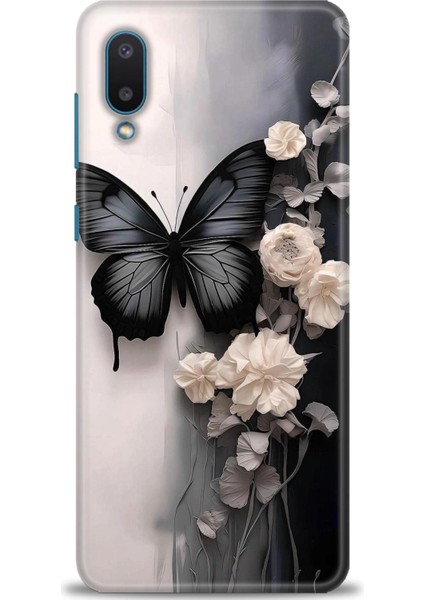 Samsung Galaxy A02 Hd Baskılı Kılıf + Seramik Tam Kaplayan Ekran Koruyucu 148