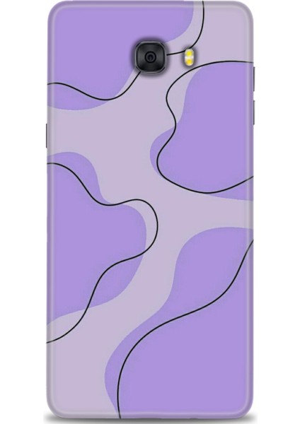 Samsung Galaxy C9 Pro Hd Baskılı Kılıf + Seramik Tam Kaplayan Ekran Koruyucu 176