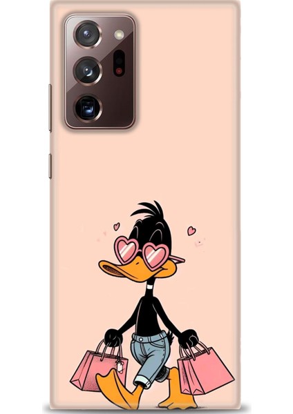 Samsung Galaxy Note 20 Hd Baskılı Kılıf + Seramik Tam Kaplayan Ekran Koruyucu 405