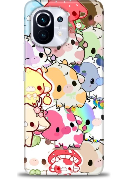 Xiaomi Mi 11 Kılıf Hd Baskılı Kılıf + Seramik Tam Kaplayan Ekran Koruyucu 491