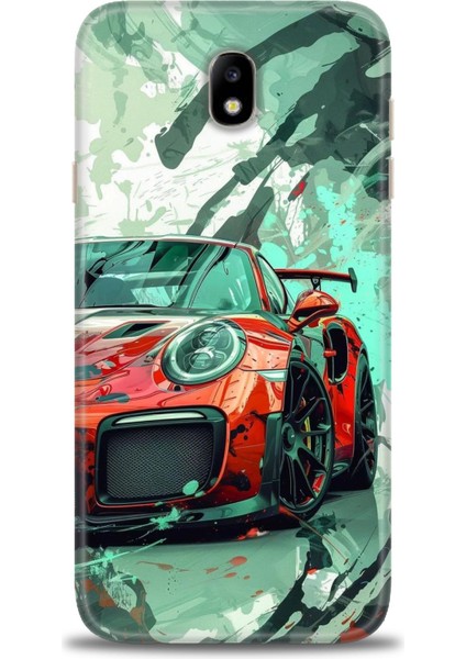 Samsung Galaxy J7 Pro Hd Baskılı Kılıf + Seramik Tam Kaplayan Ekran Koruyucu 109