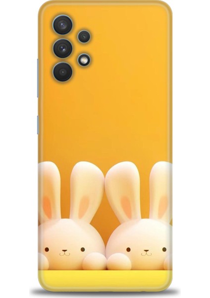 Samsung Galaxy A32 Hd Baskılı Kılıf + Seramik Tam Kaplayan Ekran Koruyucu 78