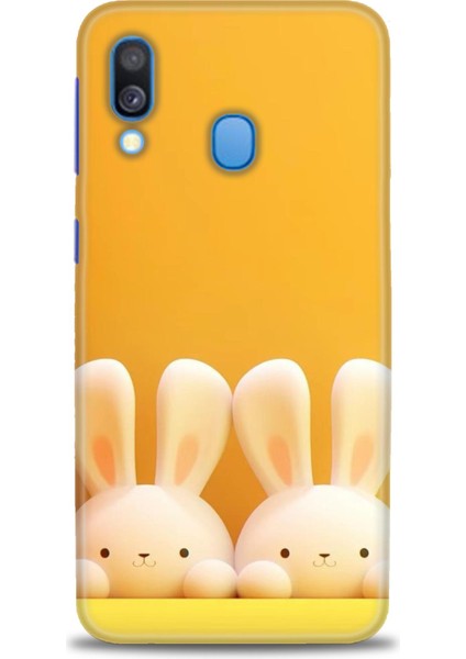 Samsung Galaxy A40 Hd Baskılı Kılıf + Seramik Tam Kaplayan Ekran Koruyucu 78