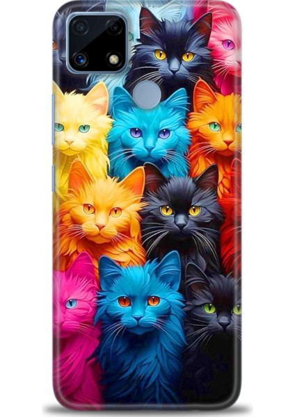 Realme C25 Kılıf Hd Baskılı Kılıf + Seramik Tam Kaplayan Ekran Koruyucu 70