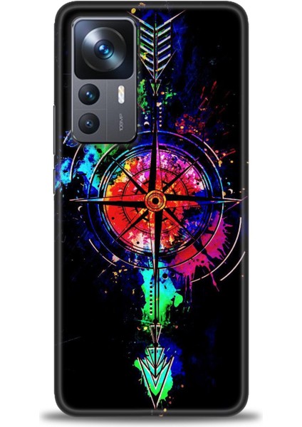 Xiaomi Mi 12T Pro Kılıf Hd Baskılı Kılıf + Seramik Tam Kaplayan Ekran Koruyucu 86