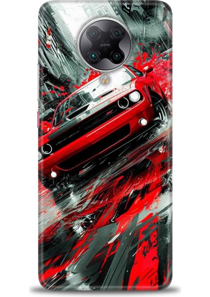 Xiaomi Redmi K30 Pro Hd Baskılı Kılıf + Seramik Tam Kaplayan Ekran Koruyucu 106