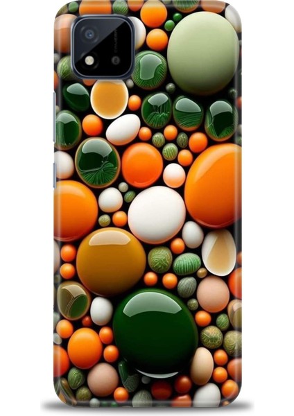 Realme C11 2021 Kılıf Hd Baskılı Kılıf + Seramik Tam Kaplayan Ekran Koruyucu 348