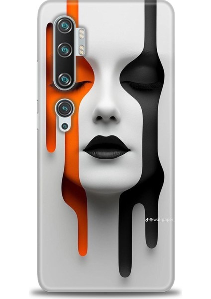 Xiaomi Mi Note 10 Pro Kılıf Hd Baskılı Kılıf + Seramik Tam Kaplayan Ekran Koruyucu 143