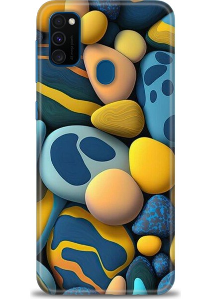 Samsung Galaxy M21 Hd Baskılı Kılıf + Seramik Tam Kaplayan Ekran Koruyucu 343