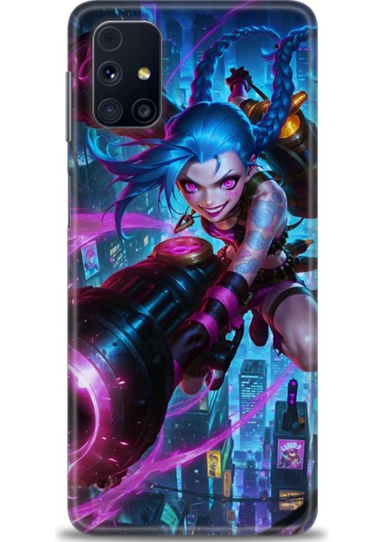 Samsung Galaxy M31S Hd Baskılı Kılıf + Seramik Tam Kaplayan Ekran Koruyucu 280