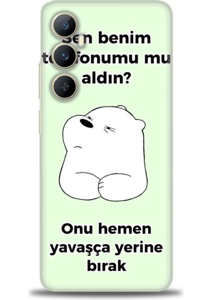 Realme C65 4g Kılıf Hd Baskılı Kılıf + Seramik Tam Kaplayan Ekran Koruyucu 155