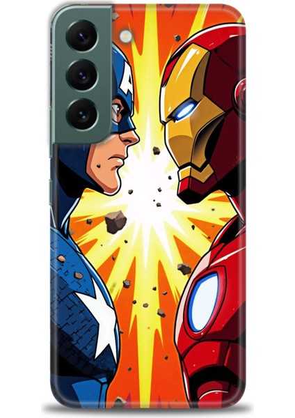 Samsung Galaxy S22 Hd Baskılı Kılıf + Seramik Tam Kaplayan Ekran Koruyucu 93