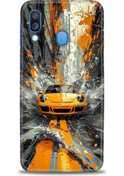 Samsung Galaxy A40 Hd Baskılı Kılıf + Seramik Tam Kaplayan Ekran Koruyucu 101