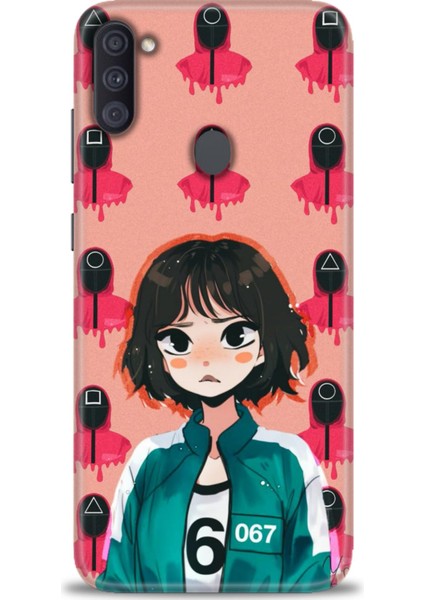 Samsung Galaxy A11 Hd Baskılı Kılıf + Seramik Tam Kaplayan Ekran Koruyucu 289