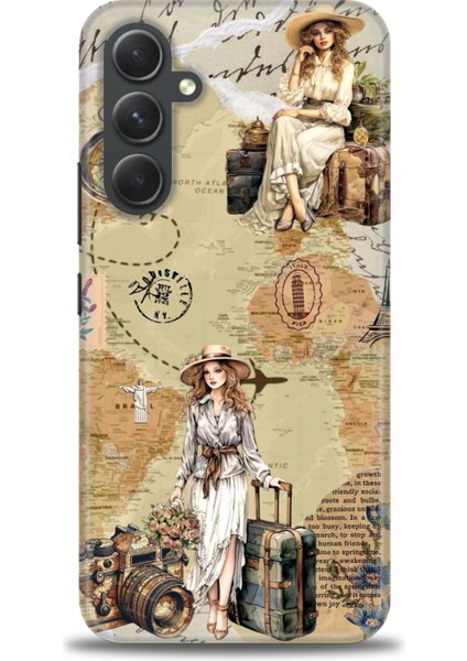 Samsung Galaxy A54 Hd Baskılı Kılıf + Seramik Tam Kaplayan Ekran Koruyucu 270