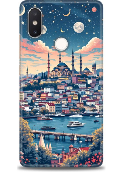Xiaomi Mi 8 Se Kılıf Hd Baskılı Kılıf + Seramik Tam Kaplayan Ekran Koruyucu 223