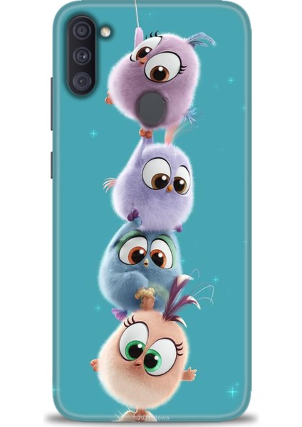 Samsung Galaxy A11 Hd Baskılı Kılıf + Seramik Tam Kaplayan Ekran Koruyucu 368