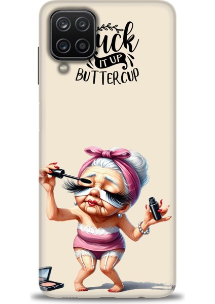 Samsung Galaxy A12 Hd Baskılı Kılıf + Seramik Tam Kaplayan Ekran Koruyucu 50