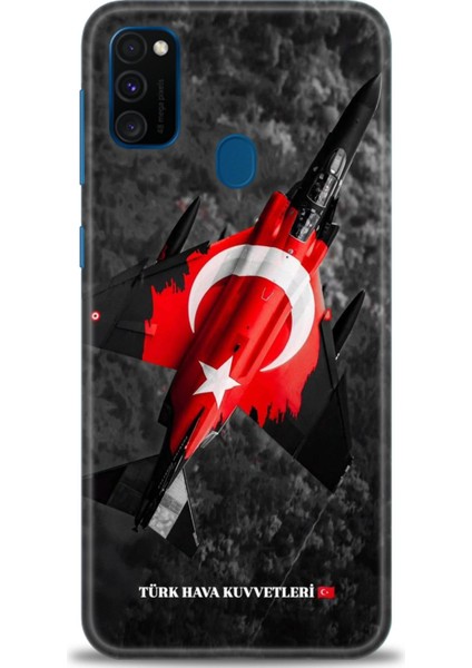 Samsung Galaxy M21 Hd Baskılı Kılıf + Seramik Tam Kaplayan Ekran Koruyucu 37