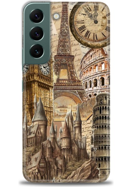 Samsung Galaxy S22 Hd Baskılı Kılıf + Seramik Tam Kaplayan Ekran Koruyucu 263