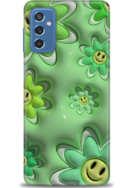 Samsung Galaxy M52 5g Hd Baskılı Kılıf + Seramik Tam Kaplayan Ekran Koruyucu 120