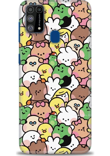 Samsung Galaxy M31 Hd Baskılı Kılıf + Seramik Tam Kaplayan Ekran Koruyucu 496