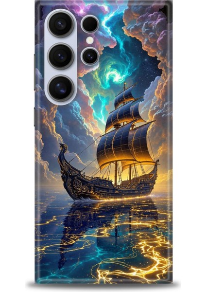Samsung Galaxy S24 Ultra Hd Baskılı Kılıf + Seramik Tam Kaplayan Ekran Koruyucu 233