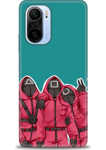 Xiaomi Redmi K40 Hd Baskılı Kılıf + Seramik Tam Kaplayan Ekran Koruyucu 290