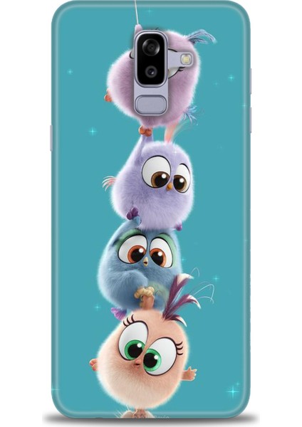 Samsung Galaxy J8 Hd Baskılı Kılıf + Seramik Tam Kaplayan Ekran Koruyucu 368