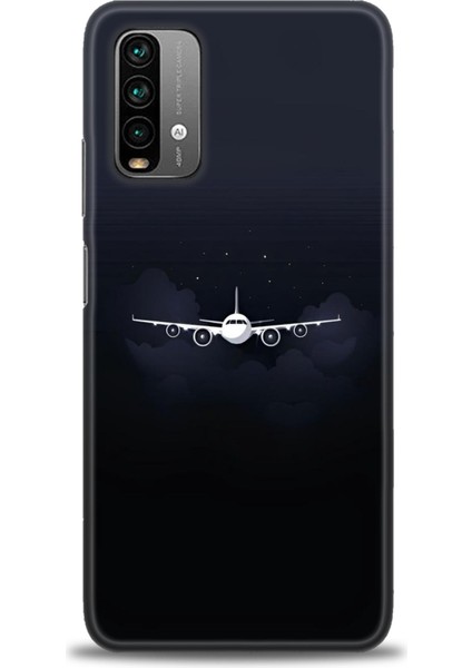 Xiaomi Redmi 9t Hd Baskılı Kılıf + Seramik Tam Kaplayan Ekran Koruyucu 381