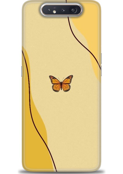 Samsung Galaxy A80 Hd Baskılı Kılıf + Seramik Tam Kaplayan Ekran Koruyucu 188