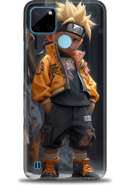 Realme C21Y Kılıf Hd Baskılı Kılıf + Seramik Tam Kaplayan Ekran Koruyucu 253