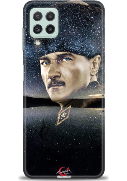 Samsung Galaxy M22 Hd Baskılı Kılıf + Seramik Tam Kaplayan Ekran Koruyucu 24