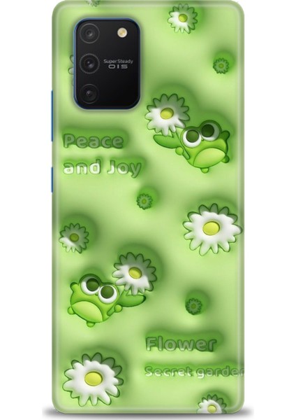 Samsung Galaxy A91 Hd Baskılı Kılıf + Seramik Tam Kaplayan Ekran Koruyucu 116