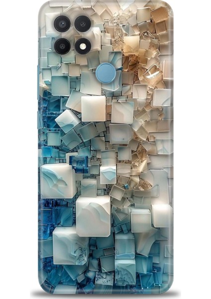 Oppo A15S Kılıf Hd Baskılı Kılıf + Seramik Tam Kaplayan Ekran Koruyucu 326
