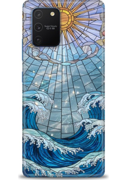 Samsung Galaxy A91 Hd Baskılı Kılıf + Seramik Tam Kaplayan Ekran Koruyucu 336