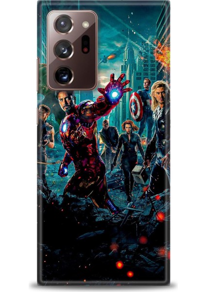 Samsung Galaxy Note 20 Ultra Hd Baskılı Kılıf + Seramik Tam Kaplayan Ekran Koruyucu 100
