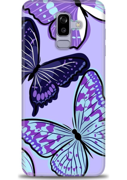 Samsung Galaxy J8 Hd Baskılı Kılıf + Seramik Tam Kaplayan Ekran Koruyucu 295