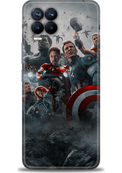Realme 8 Kılıf Hd Baskılı Kılıf + Seramik Tam Kaplayan Ekran Koruyucu 98