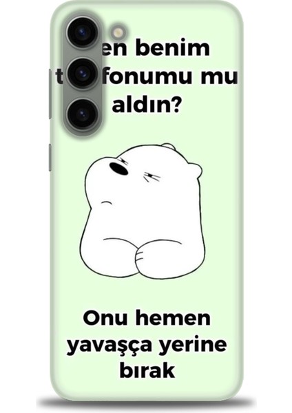 Samsung Galaxy S23 Plus Hd Baskılı Kılıf + Seramik Tam Kaplayan Ekran Koruyucu 155