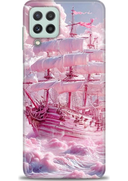 Samsung Galaxy M22 Hd Baskılı Kılıf + Seramik Tam Kaplayan Ekran Koruyucu 238