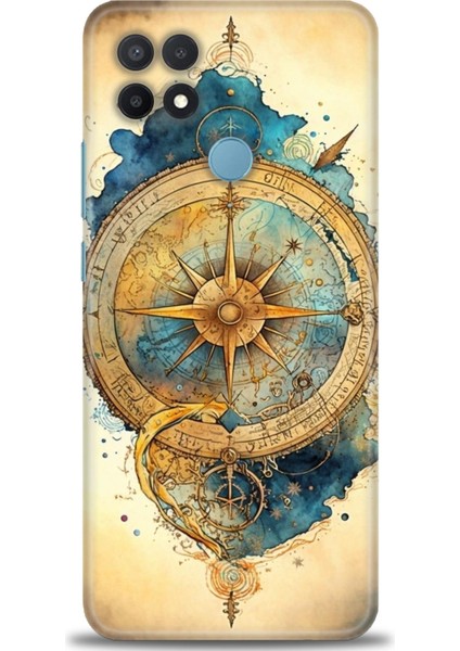 Oppo A15 Kılıf Hd Baskılı Kılıf + Seramik Tam Kaplayan Ekran Koruyucu 89