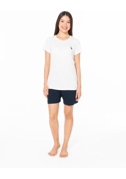 Kadın Ekru Şort Takım