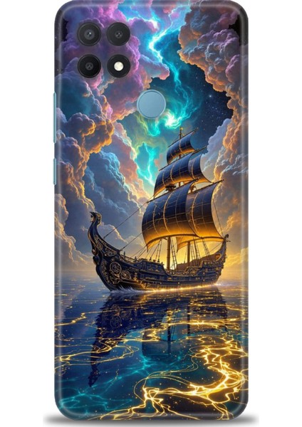 Oppo A15 Kılıf Hd Baskılı Kılıf + Seramik Tam Kaplayan Ekran Koruyucu 233