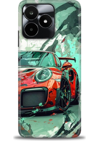 Realme C53 Kılıf Hd Baskılı Kılıf + Seramik Tam Kaplayan Ekran Koruyucu 109