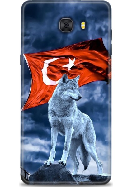 Samsung Galaxy C9 Pro Hd Baskılı Kılıf + Seramik Tam Kaplayan Ekran Koruyucu 36