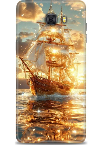Samsung Galaxy C9 Pro Hd Baskılı Kılıf + Seramik Tam Kaplayan Ekran Koruyucu 234
