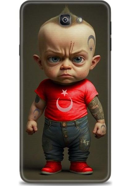 Samsung Galaxy J7 Prime Hd Baskılı Kılıf + Seramik Tam Kaplayan Ekran Koruyucu 244