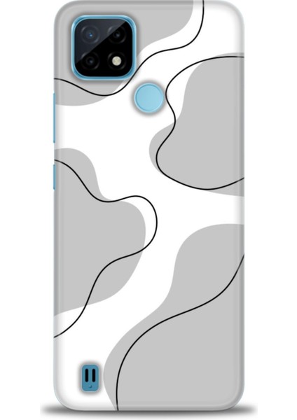 Realme C21 Kılıf Hd Baskılı Kılıf + Seramik Tam Kaplayan Ekran Koruyucu 177